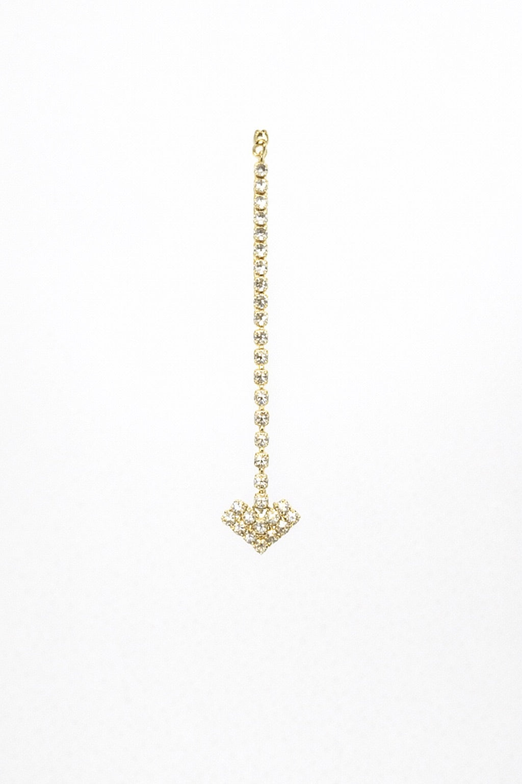 Bijou de Tête Doré aux Pierres Blanches