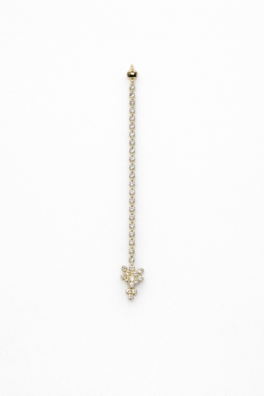 Bijou de Tête Doré aux Pierres Blanches