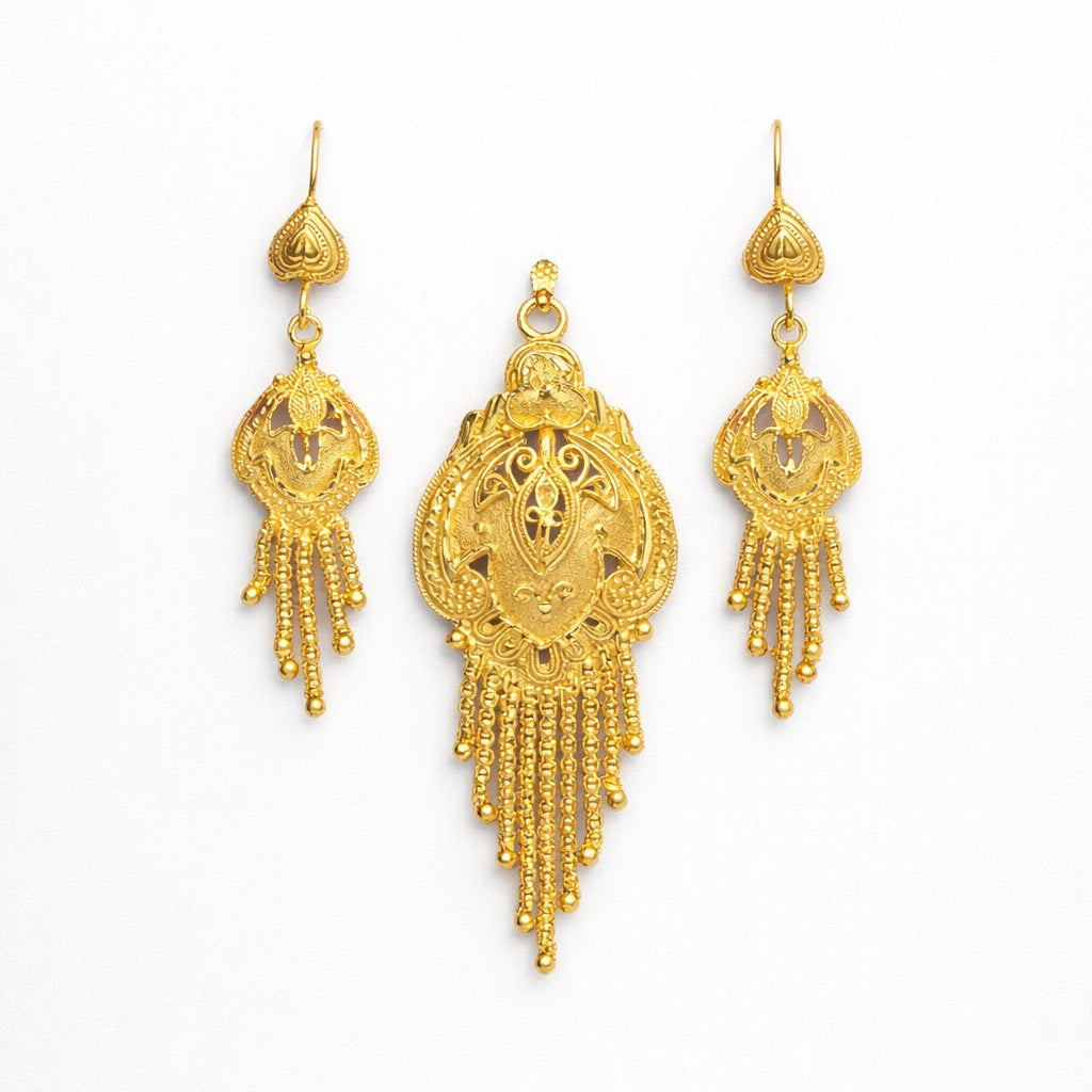 Aamira - Boucles d’Oreilles & Pendentif