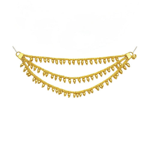 Arvani - Bijou d’oreille à chaînes drapées dorées
