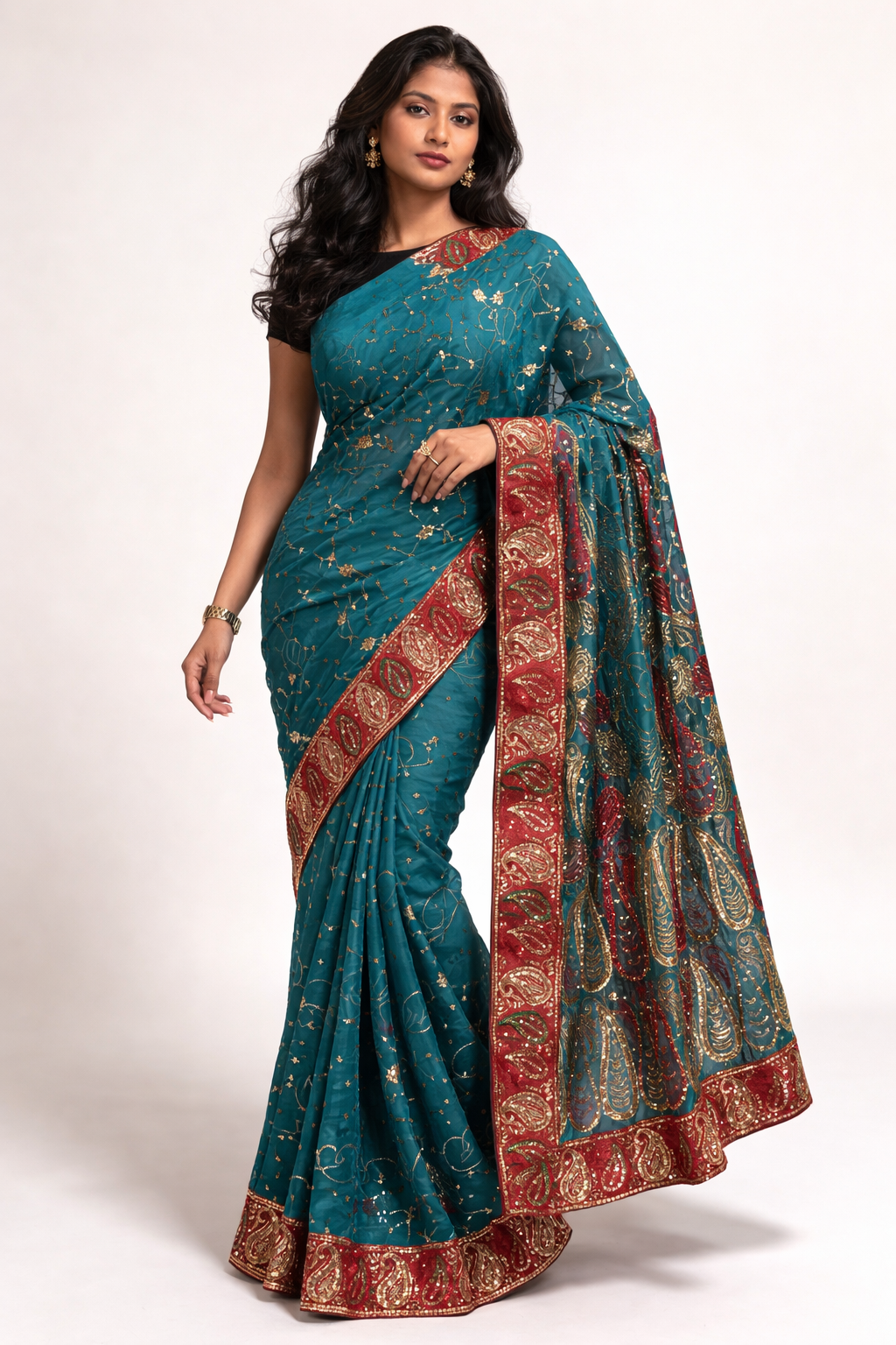 Sari Sapphire Night