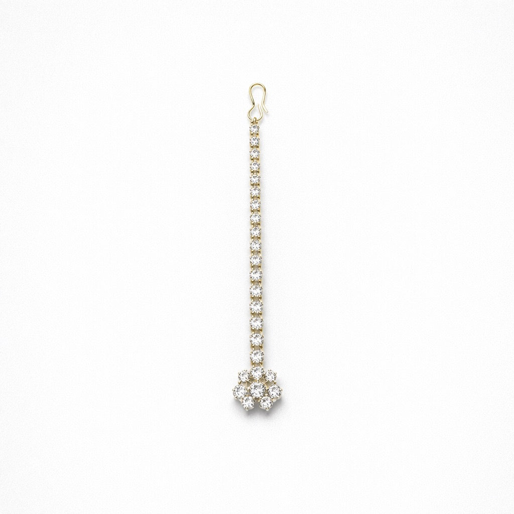 Bijou de Tête Argenté ou Doré aux Pierres Blanches