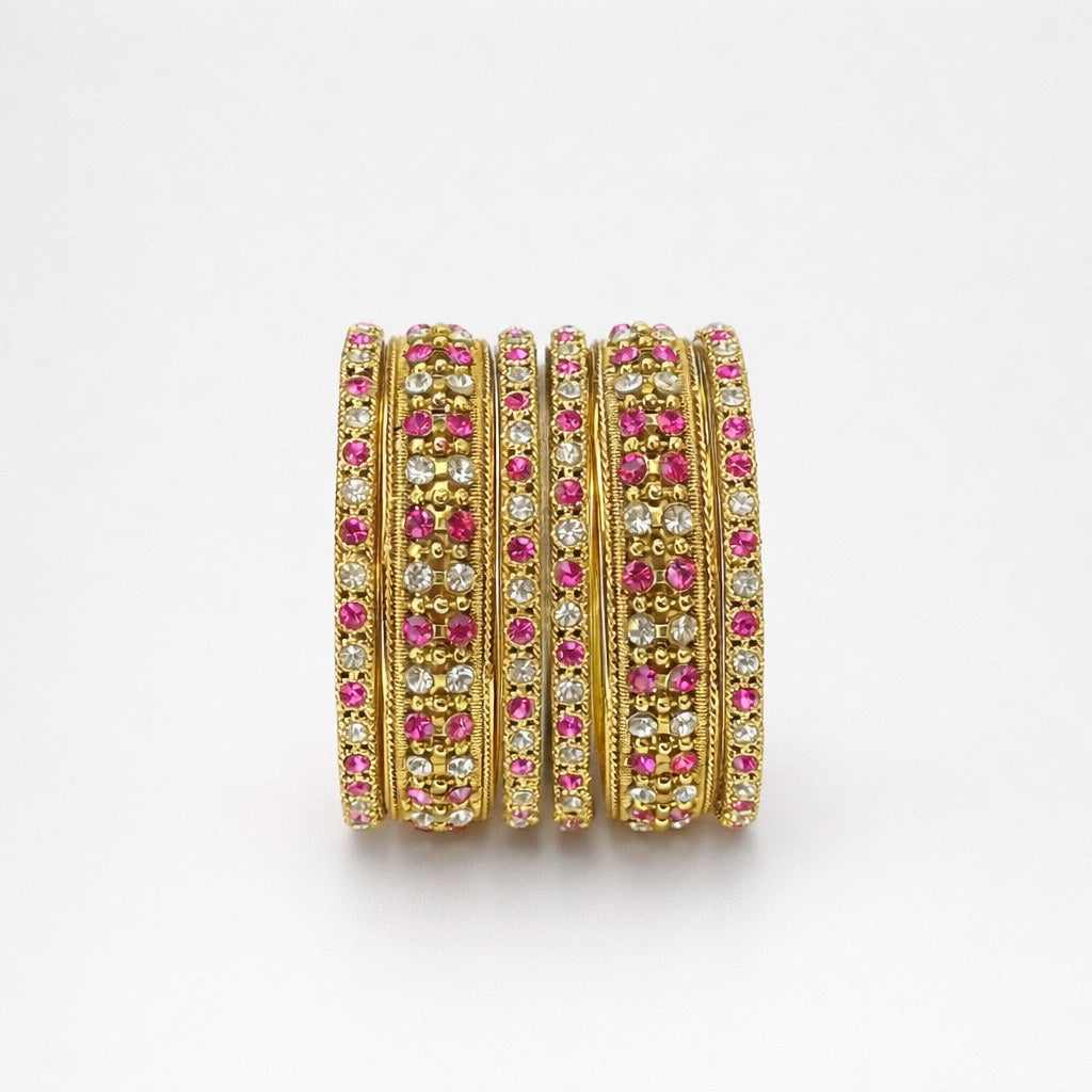 Lot de Bracelets Plaqué Or avec Strass