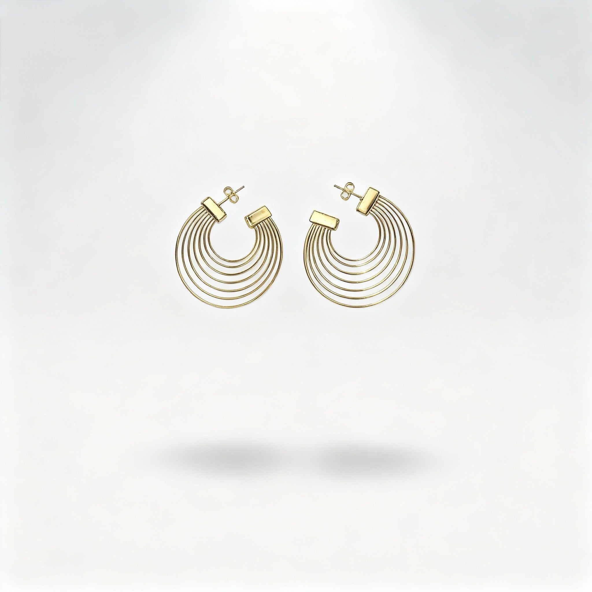 Parure 3 Pièces Collier, Bracelet et Boucles d’Oreilles Design Moderne Élégant – Doré ou Argenté