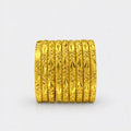 ChaarMani - Lot de 8 Bracelets Plaqué Or