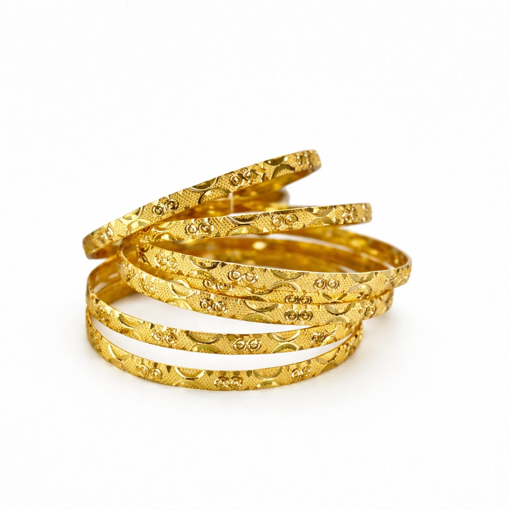 SonaMani - Lot de 8 Bracelets Plaqué
