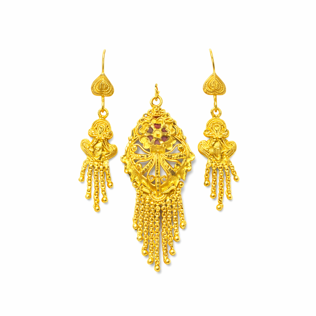 Shahi - Boucles d’Oreilles & Pendentif