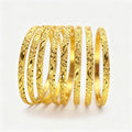 AmaraMani - Lot de 8 Bracelets Plaqué Or