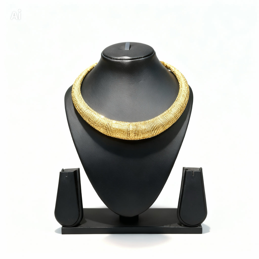 Parure Collier, Bracelet et Boucles d’Oreilles Argenté ou Doré